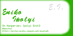 eniko ipolyi business card